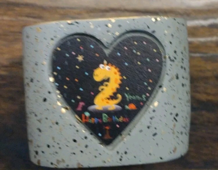 2 Years Happy Birthday Candle- Small Heavy Candle gallery