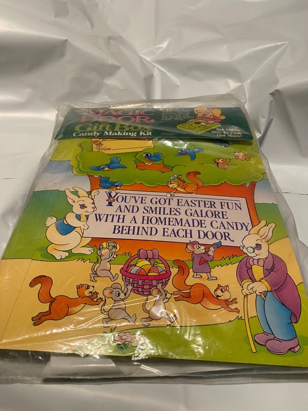 Vintage Easter Wilton Magic Door Gift Box Candy Making Kit Holiday Sealed Rare