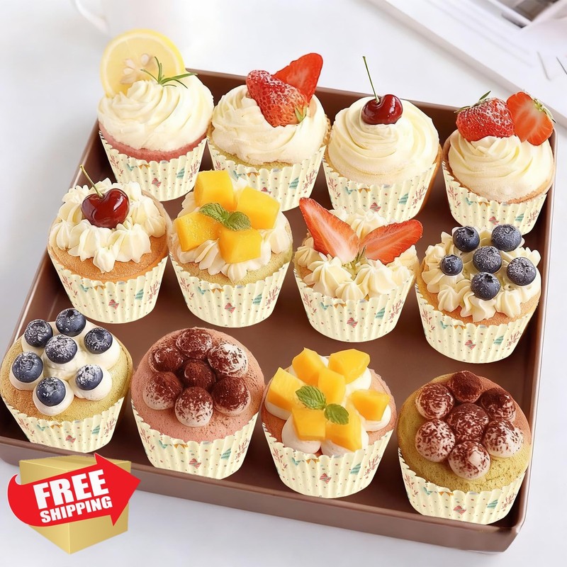 Kiopdse Cupcake Liners 20 Beige Standard gallery