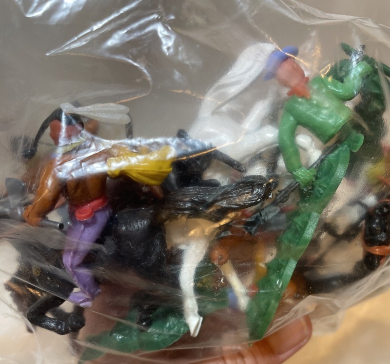 VTG 1980 Horse Horses Western Farm Cowboy & Indians Cake Topper Set gallery