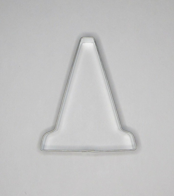 3.5″ Traffic Cone Cookie Cutter Tin Plated Steel Construction Worker Road Safety