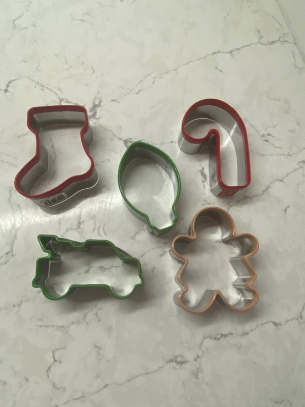 Christmas Cookie Cutter By STIR Assorted Shapes PVC Edge Baking – Set of 5 New