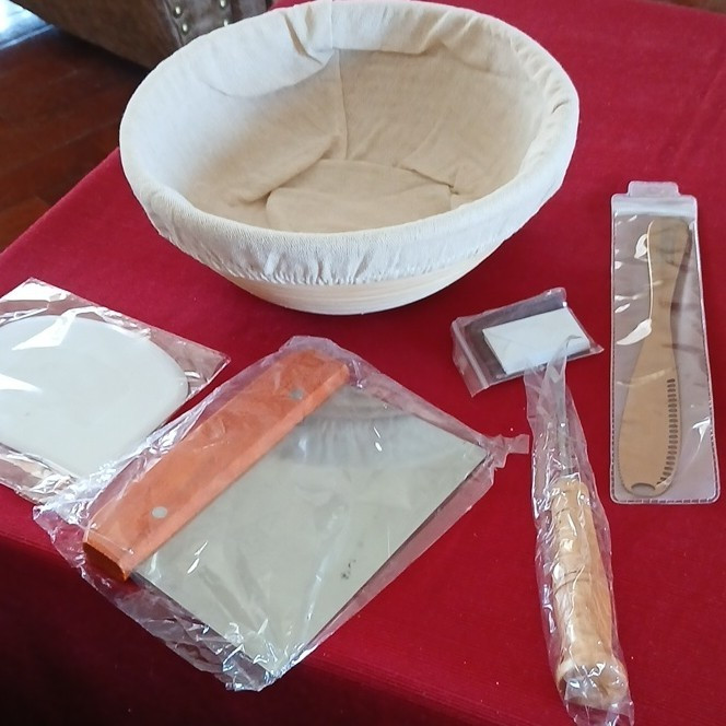 Sivanny Bread Proofing Set Banneton Basket Spiral Pattern Easy Clean 6-Piece