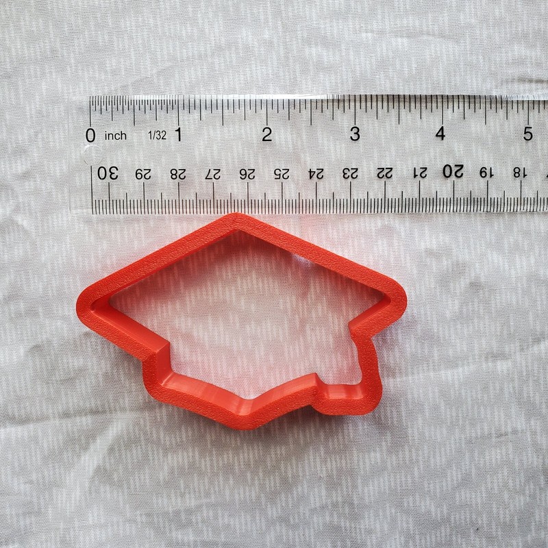 Graduation Hat Cookie Cutter Silouhette | 3D Print gallery