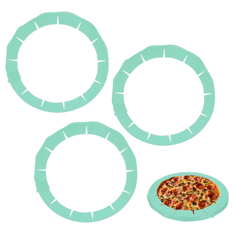 Adjustable Silicone Pie Crust Shields, 3Pcs Crust Edges Protectors, Green