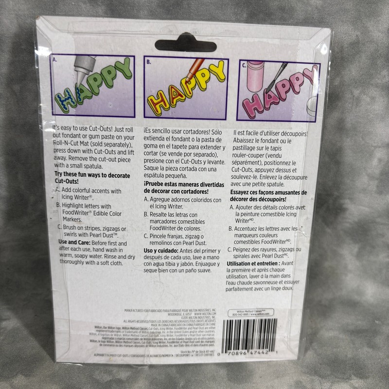 Wilton 37 Pc Alphabet Number Cookie Cutters Set ABC 123 Fondant Cake Decorating gallery