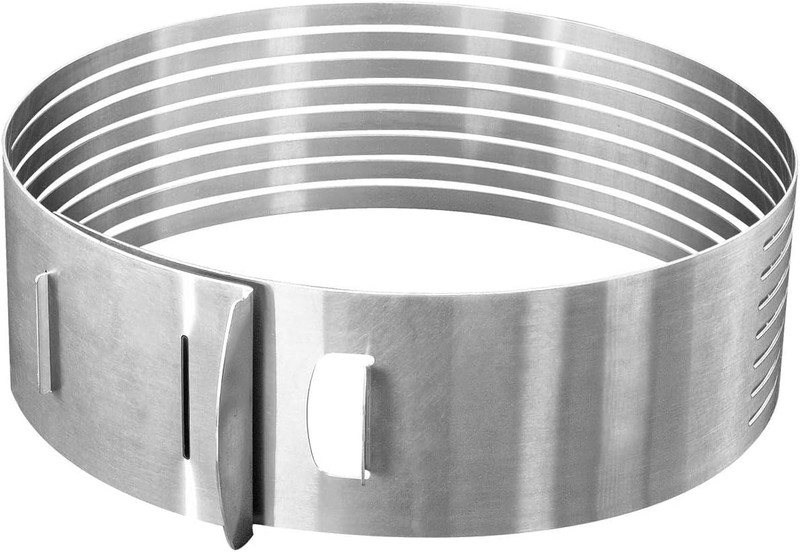 Zenker 10.24-inch Stainless Steel Cake Cutting Aid, Sliver, Round Shape slicer