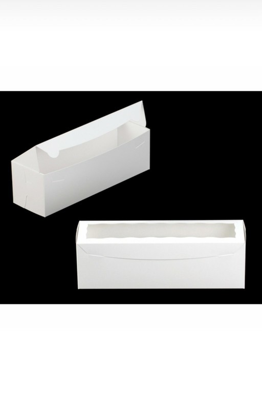 25 PCS White Box Small Size 13x4x4 With Clear window Lock and Tab Valentines box