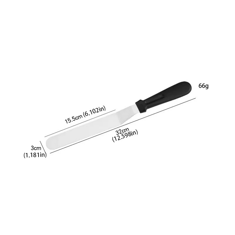3 Pcs Stainless Steel Icing Spatulas, Different Sizes. 39X5Cm, for Cake Decorati gallery