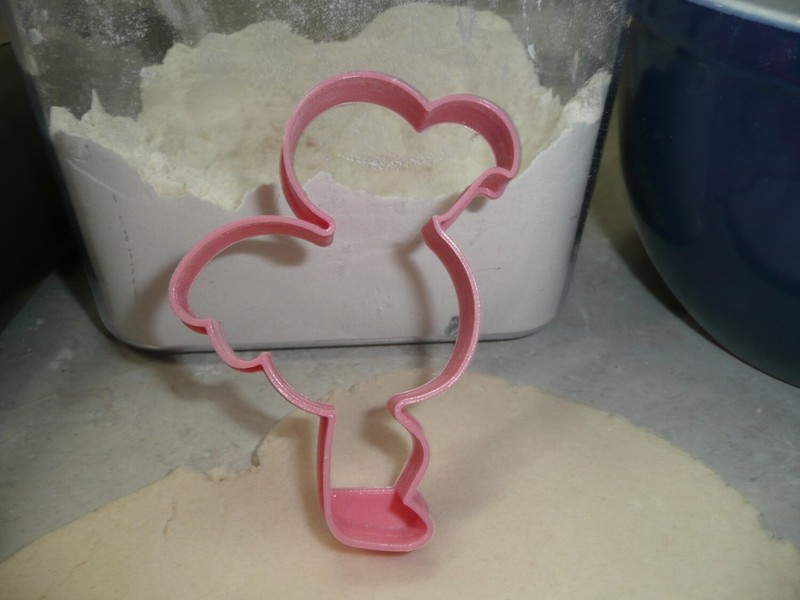 FLAMINGO ON ONE LEG PINK WATER BIRD OUTLINE COOKIE CUTTER MADE IN USA PR4966 gallery