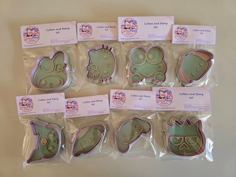 Sanrio 3D Printed Stamp And Cutter Set for cookies or playdoh gallery