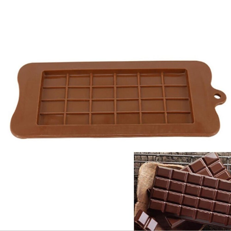24 Grid Chocolate Candy Sugar Mould Bar Block Ice Silicone Molds Bake Cake 2024 gallery