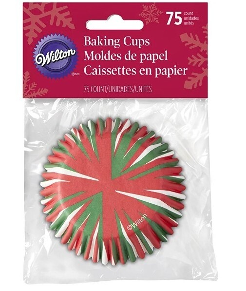 Wilton 225ct Christmas Baking Muffin Cupcake Standard Paper Cups Liners 3 Packs gallery