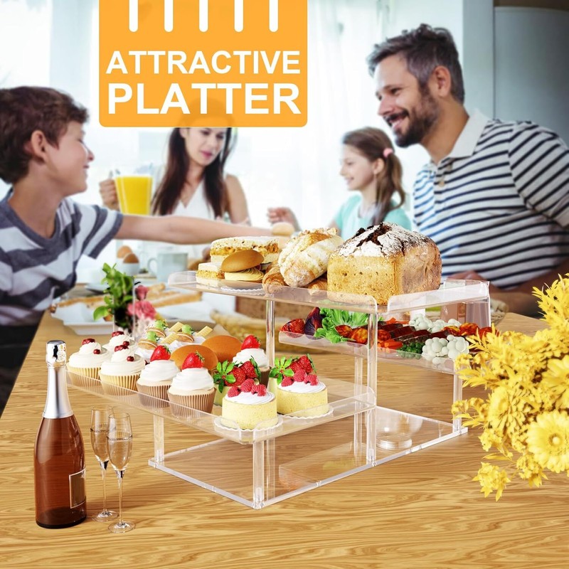 Upgraded Dessert Table Display Set, Acrylic Cupcake Buffet Dessert Stand gallery