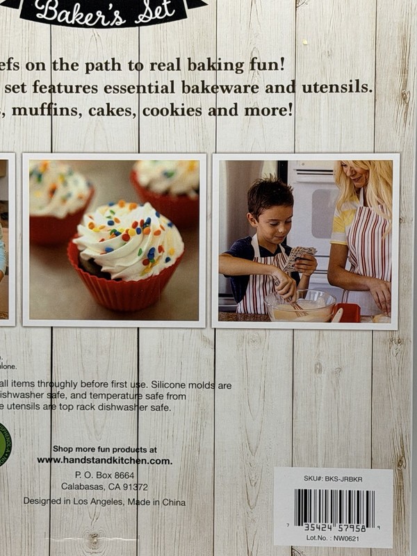 HANDSTAND KITCHEN Intro To Baking Set 17 Pc Kids 6+ NEW For Real use -not a toy gallery