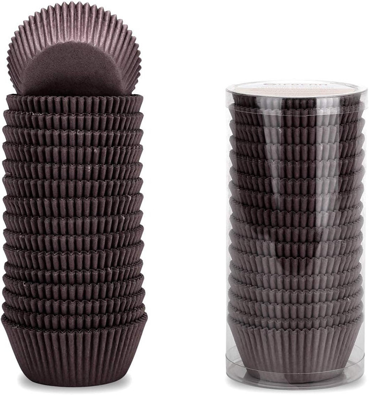 400-Count Brown Standard Cupcake Liners Swedish Paper Coffee Baking Cup gallery