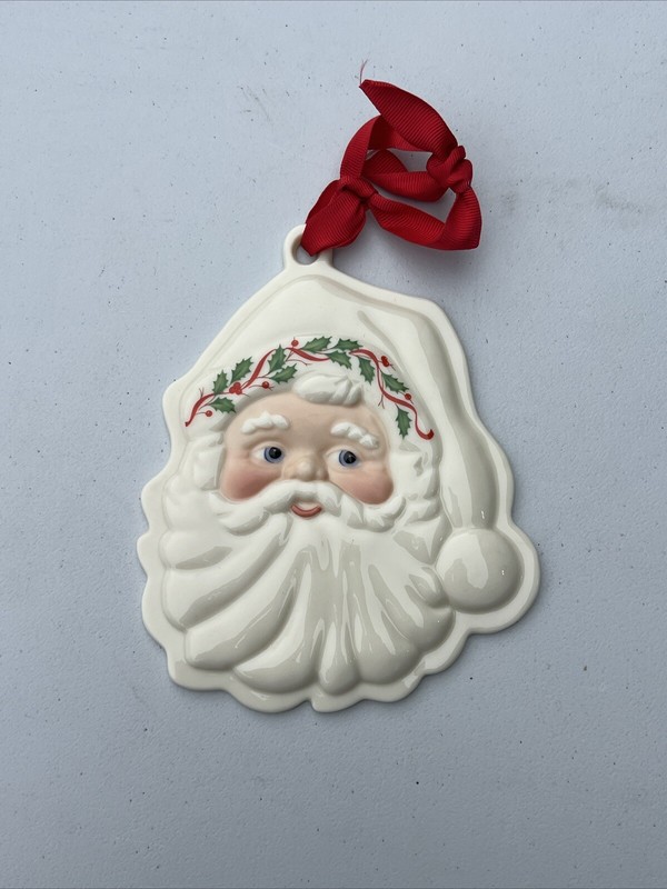 Vintage Lenox Holiday Santa Claus Cookie Press Excellent Condition gallery