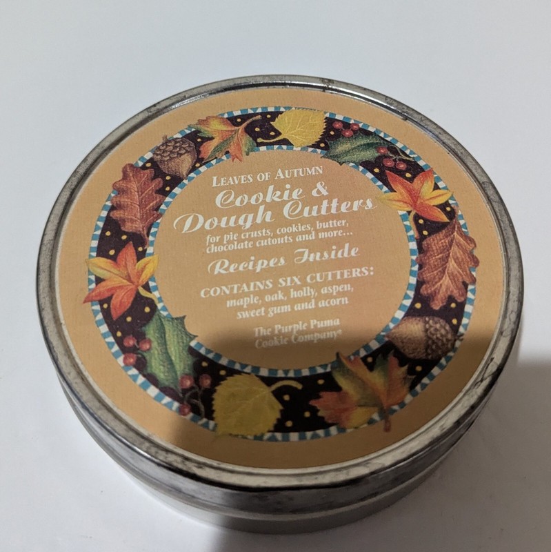 NEW The Purple Puma Cookie Company, To Leaves of Autumn 5 PC Cookie Cutter gallery