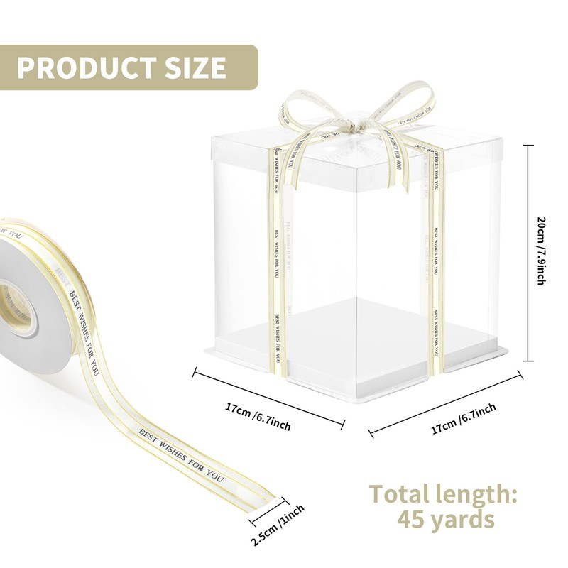 YEUIKERR 12 Pcs Clear Cake Box 7x7x8 Inch Packaging Boxes Tall with Lid gallery