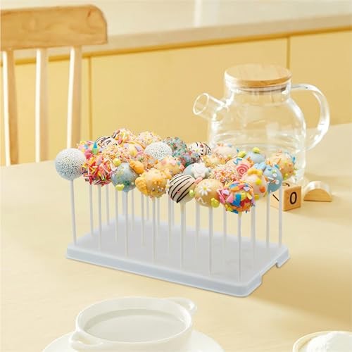 28 Holes Cake Pop Stand for Cake Pops, Lollipop Hold Stand, Cake Pop White gallery