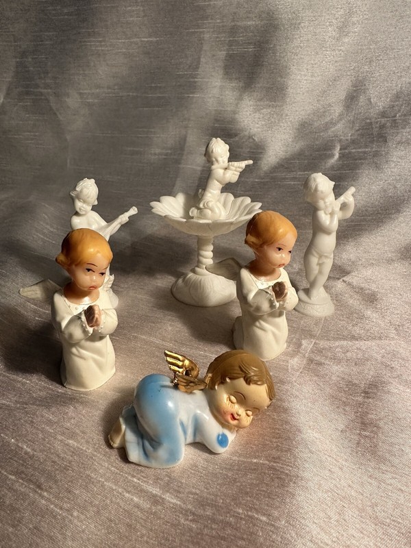 Vintage Wilton Angel And Cherub Cake Toppers