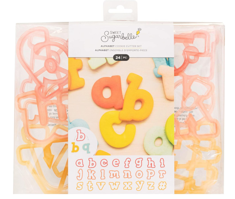 2 PKGS – Sweet Sugarbelle Alphabet Cookie Cutter Set 24 PC ABC Cookie Cutters