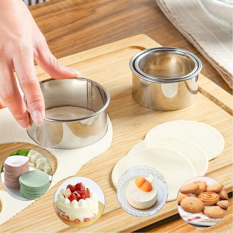 ZDHSOY Cookie Cutters - Biscuit Cutters/Stainless Steel Dumpling Cutters/Cake Pa gallery