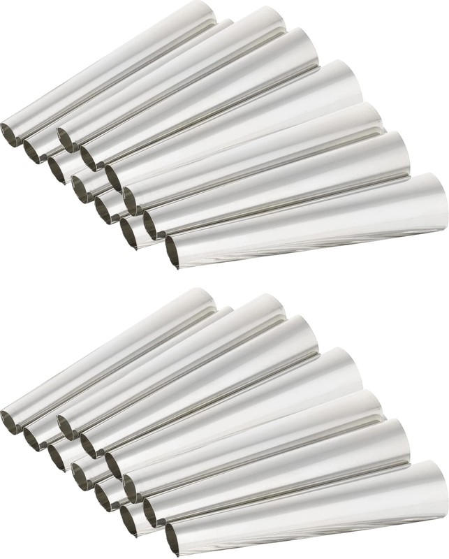 Baking Stainless Steel Horn Molds 12 Pack Cream Metal Cones Non Stick