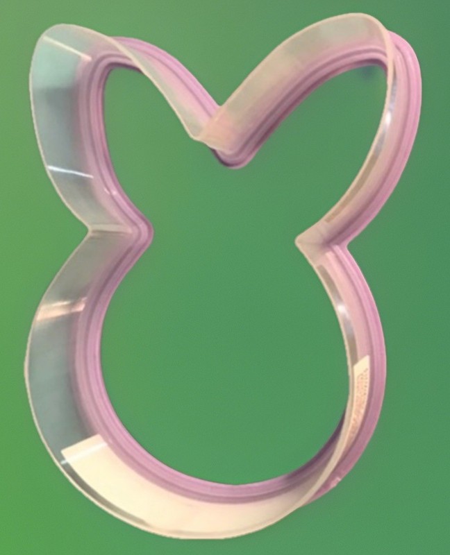 Easter or Spring Celebrations Gripper Cutter Purple Bunny Head Cookie Cutter gallery