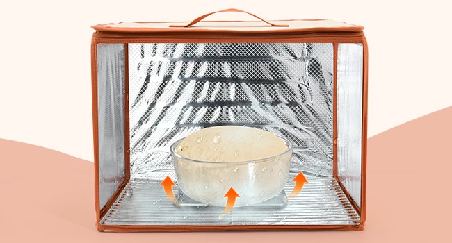 Folding Proofing Box with Metal Ra & Water Tray, Bread Proofer with gallery