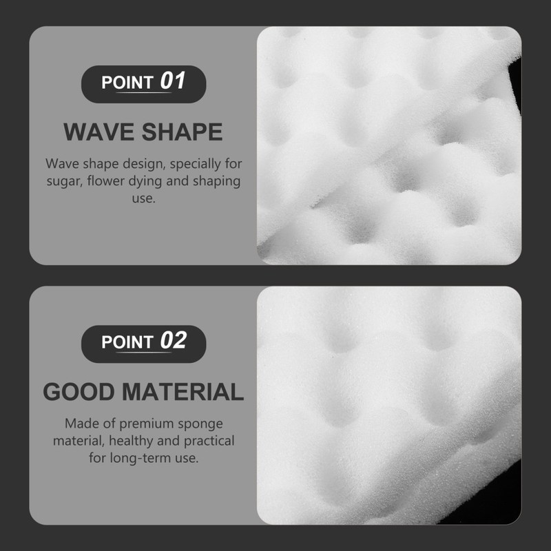 4 Pcs Fondant Shaping Tray Cake Tool Tools Dry Flower Sponge Mat gallery