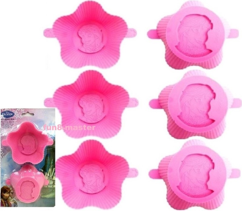 Frozen Anna Silicone Baking Cup Cake Muffin Soap Mold Cupcake Liner Pan Bakeware