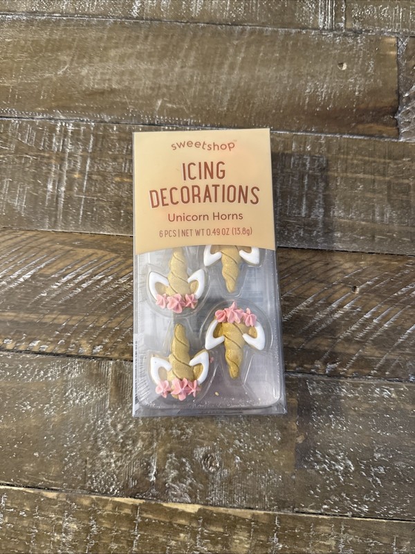 Sweetshop Icing Decorations Unicorn Horns