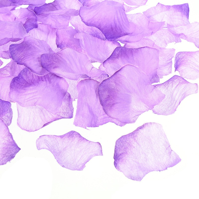 2000Pcs Artificial Rose Petals Silk Flower Decoration Gradient Purple