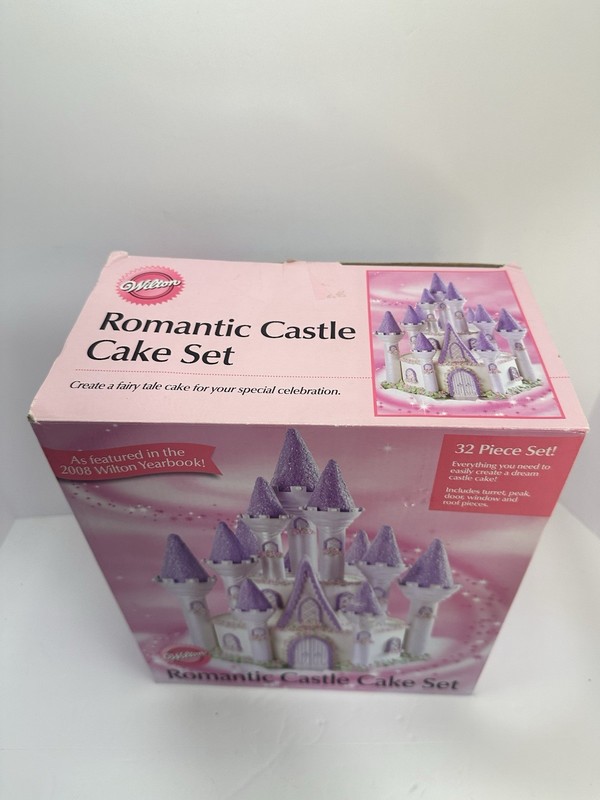 Wilton Romantic Castle Cake Set - Complete 32 Piece Set NEW OPEN BOX gallery
