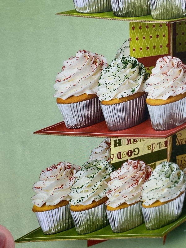 Wilton Treat Stand 3 Tier Cupcake Display Mini Seasonal Holiday Christmas gallery