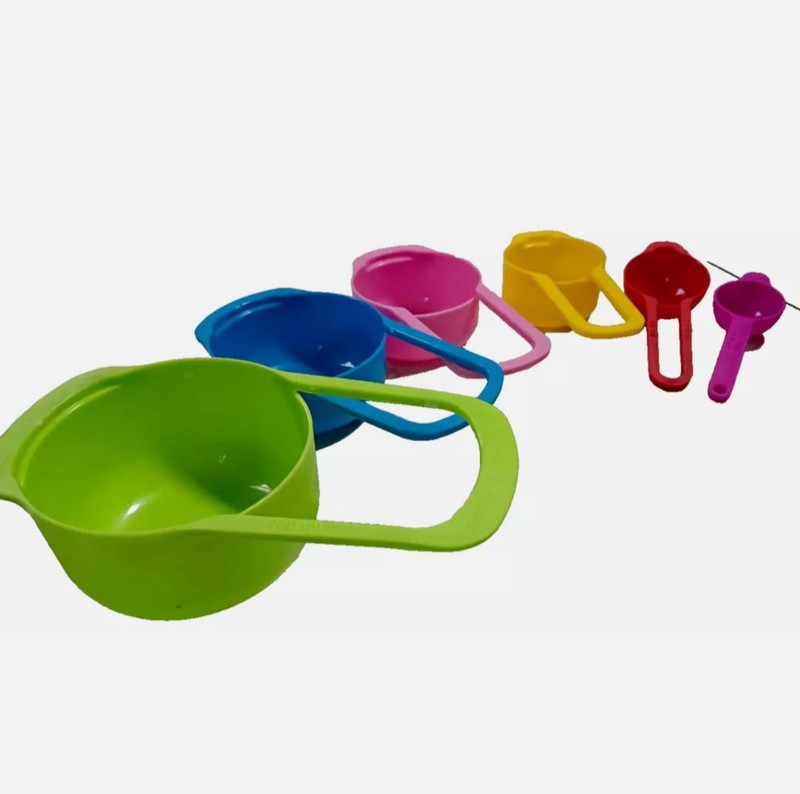 1 Set of scoop for bake cake plastic reusable easy to wash and clean and hygine