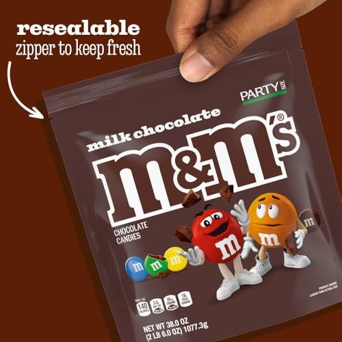Candy, Party Size, 2.4 lb Resealable Bag 38 Ounce (Pack of 1) Milk Chocolate gallery