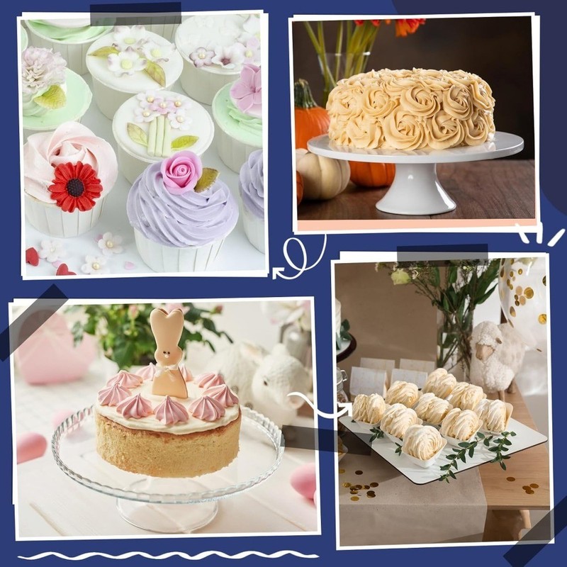 4 Pieces Cake Piping Tips Set for Buttercream Icing Decorating Nozzles Baking gallery