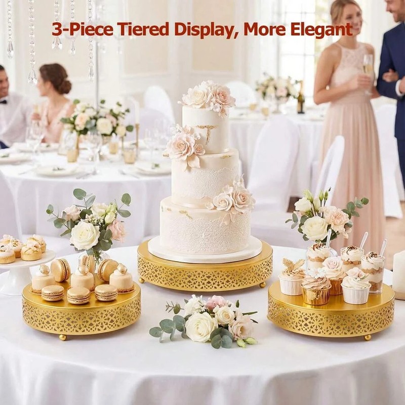 6-Piece Hollow Bottom Buffet Risers Acrylic Food Display Stands gallery