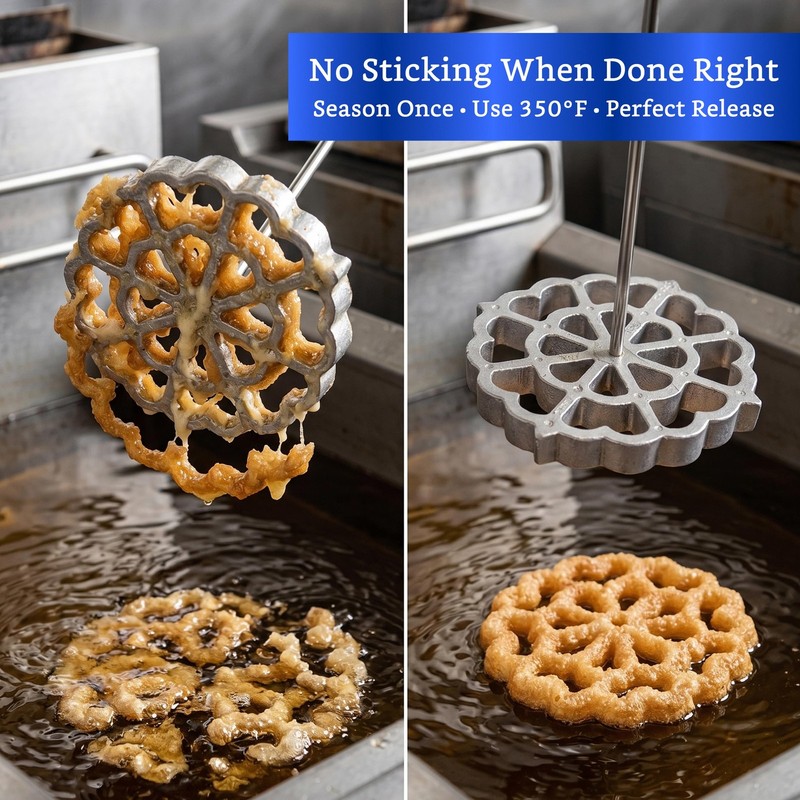 Bunuelos Mold with Handle (4.7 in Cast Aluminum) - Molde para Buñuelos de Vie... gallery