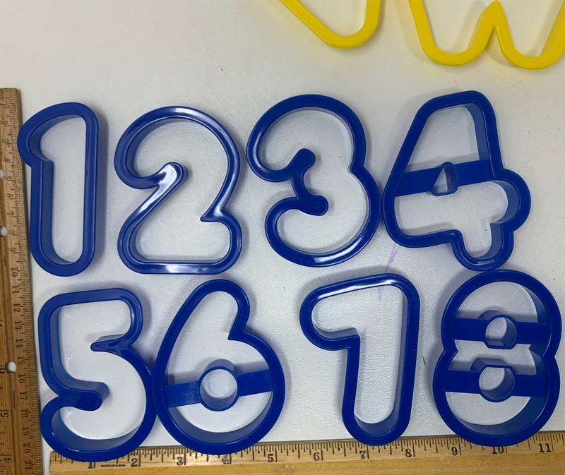 Wilton 48 Pcs ABC 123 Alphabet Letters Numbers Math Signs Symbols Cookie Cutters gallery