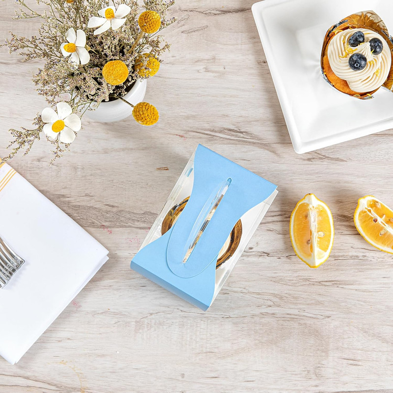 -5 Inch X 3.25 Inch Individual Cupcake Boxes, 100 Disposable Cupcake Display Box gallery