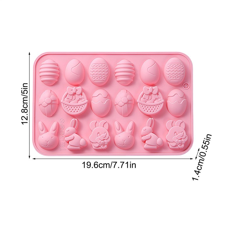 Easter Chocolate Molds Non Stick Handmade Crafts Casting Tool Bunny Candle Molds gallery