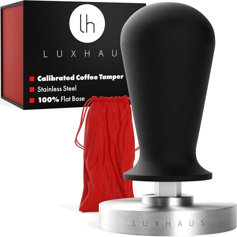 LuxHaus Espresso Tamper – 51mm Calibrated Coffee 51mm, Stainless Steel