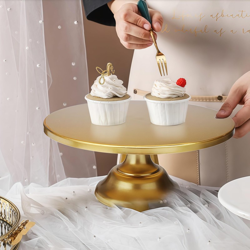 12 Inch Iron Round Cake Stand Cake Plate Pedestal Dessert Holder Wedding Birt... gallery