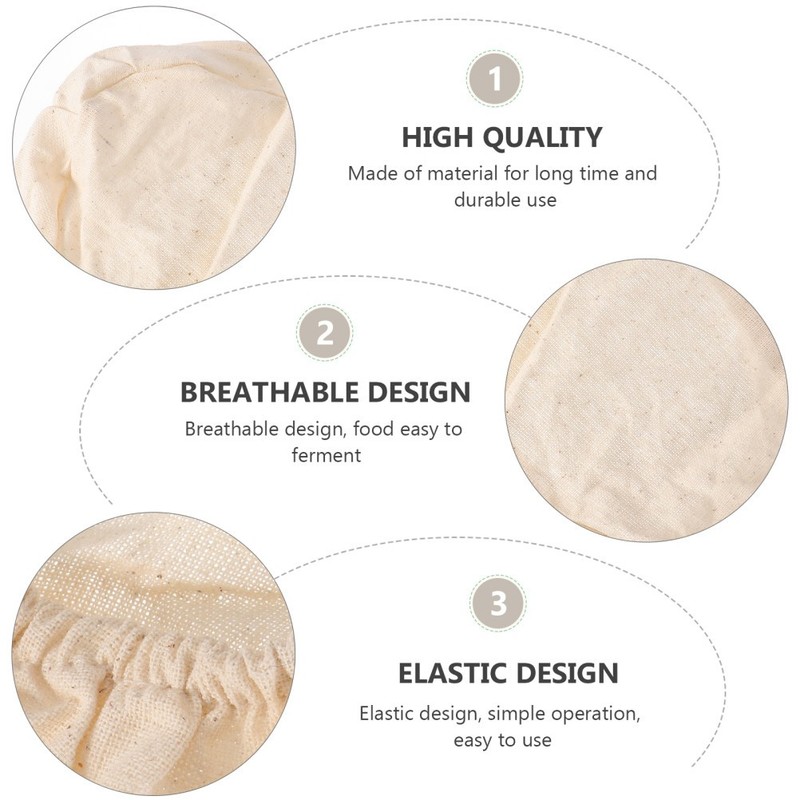 2 PCS Bread Proofing Cover Basket Covers for Baking Cloth Liner gallery