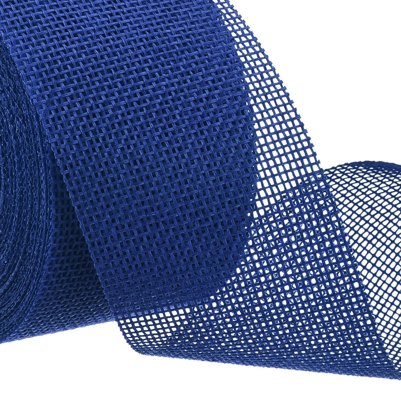 Burlap Ribbon,2 Inch Wide 10 Yards Burlap Wired Ribbon, Blue gallery