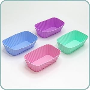Silicone Cupcake Liners Lunch Box Dividers，Non-Stick Silicone Muffin Cups, gallery