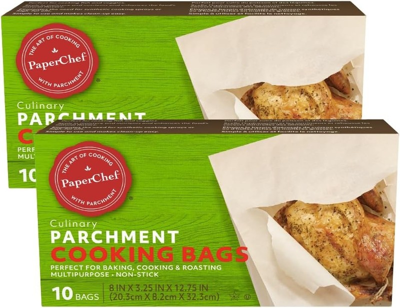– Parchment Bags – Multipose, Non-Sti – Ideal for Roasting,